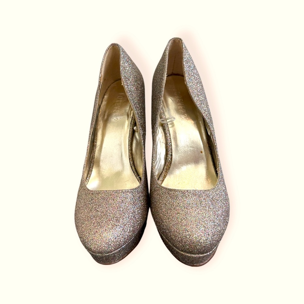 Forever 21 Glitter High Heels
